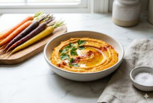 🥕 Creamy Carrot Hummus (No Chickpeas!) | Low Histamine & Vegan