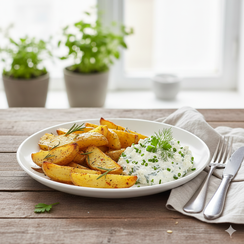 Classic Baked Potatoes with Fresh Herb Quark | Low-Histamine