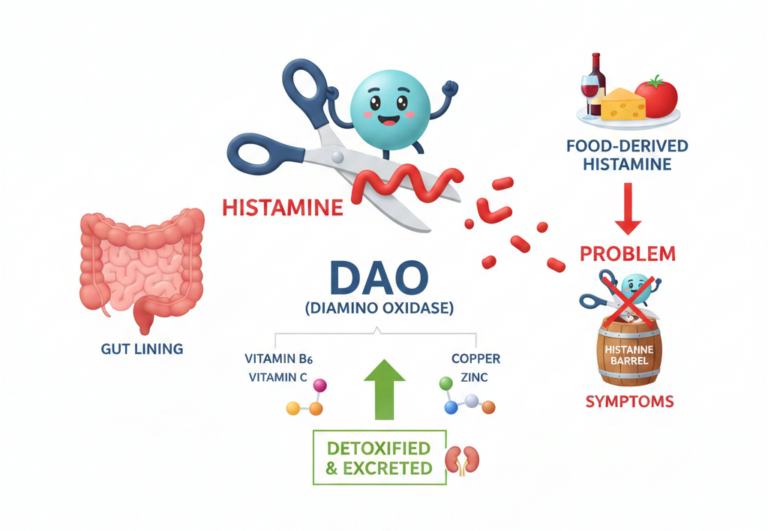 infographic on histamine degradation