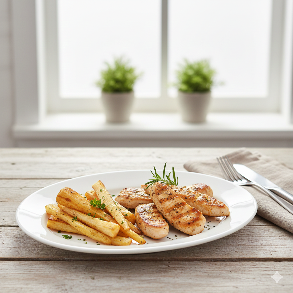 Roasted Turkey and Parsnips