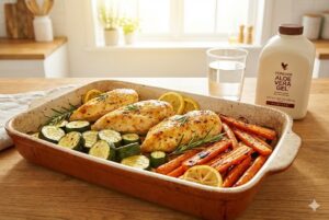 Lemon Chicken with Roasted Vegetables | Low-Histamine Dinner