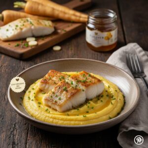 Pan-fried Cod Fillet with Creamy Parsnip Purée | Low-Histamine